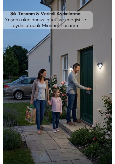 Technosmart 102 Led Solar Duvar Lambası 2 Li Set Hareket Sensörlü, 3 Modlu Ip65 Dış Mekan Aydınlatma