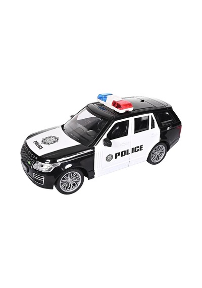 1:16 Ölçekli 2.4 Ghz Full Fonksiyon Range Rover Uzaktan Kumandalı Şarj Edilebilir Polis Aracı Siyah