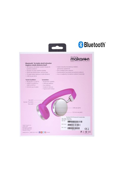 Vestel Desibel K550 Bluetooth 4.1 Kulak Üstü Kulaklık