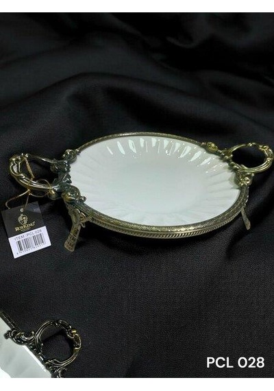 Roy King Elegance Yuvarlak Sunum Tabak Antique 36 Cm Pcl 028