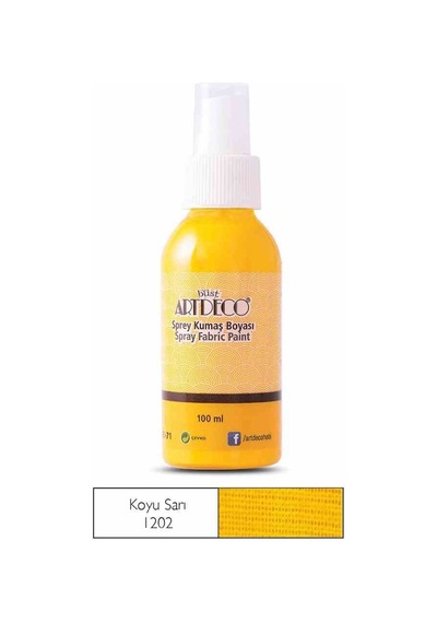 Artdeco Sprey Kumaş Boyası Koyu Sarı 1202 100 Ml