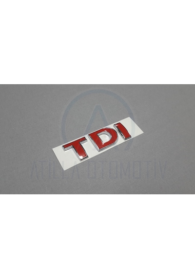 VOLKSWAGEN BORA 1999-2005 TDİ BAGAJ YAZISI KROM 3 KIRMIZI