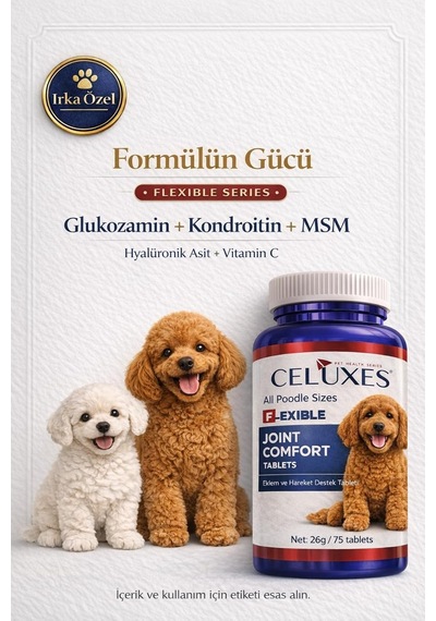 Flexible Premium Eklem Desteği Köpek Tablet 75 Adet - Poodle