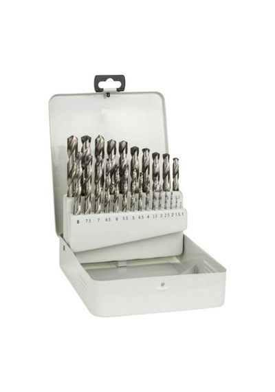 1mm-10mm 19-adet Set-hss Matkap Ucu Fully Ground - Beyaz -7870