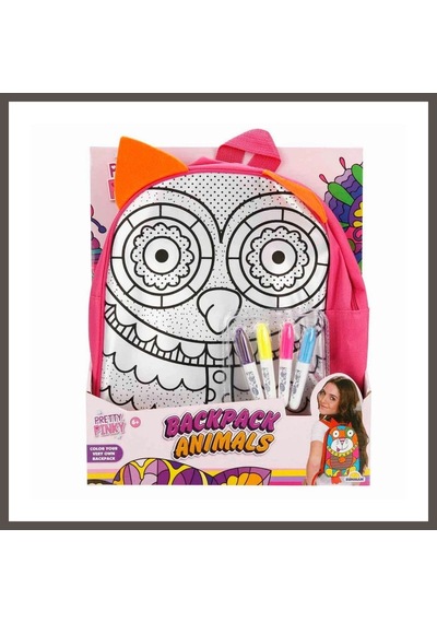 Bezos Boyanabilir Desenli Baykuş Sırt Çantası Nxrlvng Çok Renkli