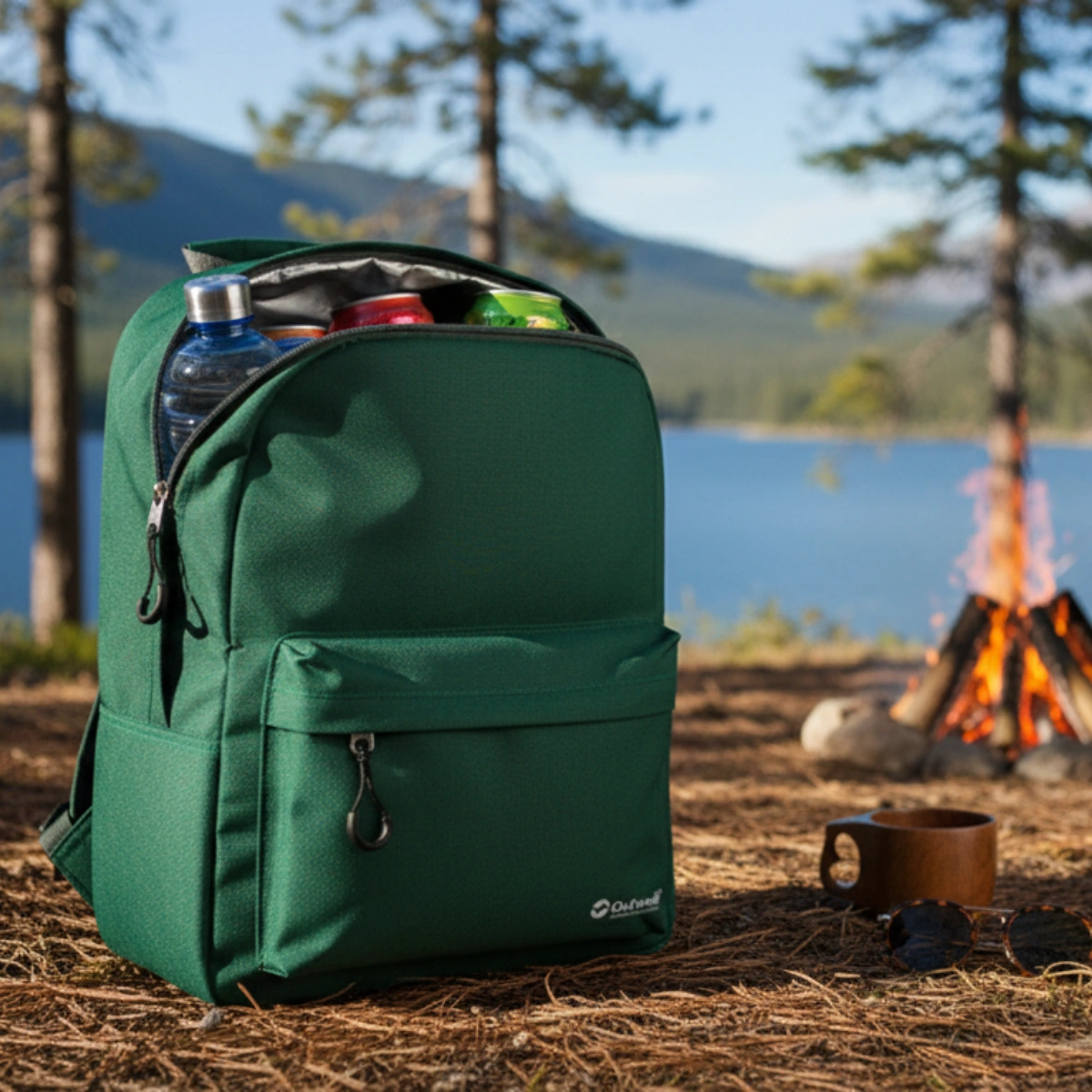 Outwell Cormorant Backpack 18 L Yalıtımlı Soğutucu Termal Sırt Çantası Yeşil
