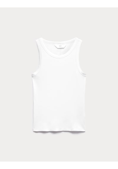 Marks & Spencer Pamuk Karışımlı Atlet T37003705t Beyaz
