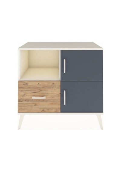 Hyperion Şifonyer 2 Raflı Tek Çekmeceli 2 Kapaklı 88x44x80 Aytaşı-antrasit/çam Antrasit/çam Hyperion Şifonyer 2 Raflı Tek Çekmeceli 2 Kapaklı 88x44x80 Aytaşı-antrasit/çam Antrasit/çam