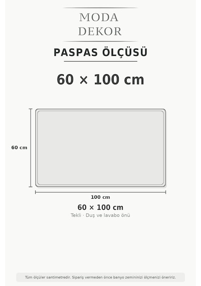 Buççin Online Mağaza Akrilik Uni Mor 60x100cm Tekli Banyo Paspası , Halı Akrilik Kalın 12 Mm + Mor Çok Renkli
