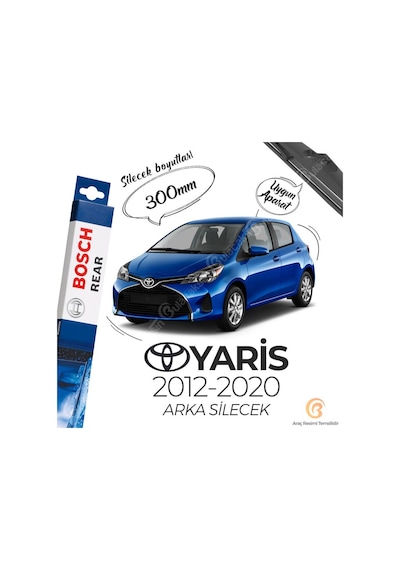 Toyota Uyumlu Yaris Arka Silecek 2012-2020 Bosch Rear H309