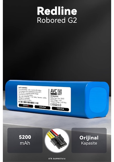 Redline Robored G2 5200mah Robot Süpürge Bataryası M.ö
