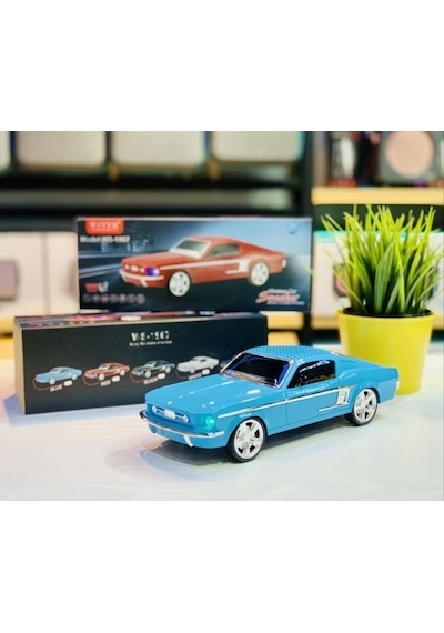 Wster WS-1967BT Ford Mustang GT 1967 Model Araba 10 W FM Radyo Bluetooth Hoparlör