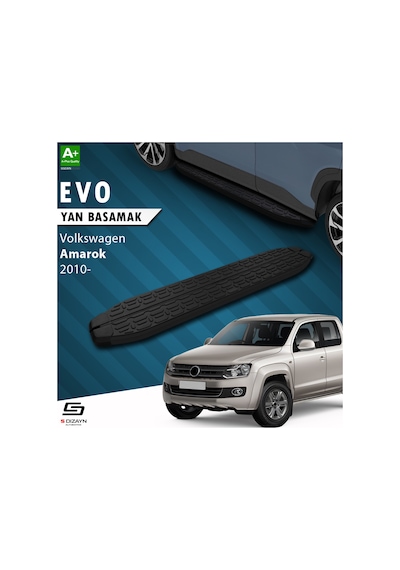 S-dizayn Vw Amarok Evo Siyah Yan Basamak 203 Cm 2010 Üzeri