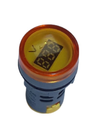 Voltmetre 22 MM 220V Sarı