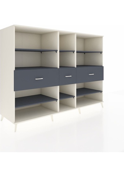 Kronos Dolap 9 Raflı 3 Çekmeceli 220x59x163 Aytaşı-antrasit Aytaşı-antrasit Kronos Dolap 9 Raflı 3 Çekmeceli 220x59x163 Aytaşı-antrasit Aytaşı-antrasit