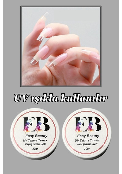 Takma Tırnak Yapıştırıcı Jel 30ml Hamur Jel Büyük Boy Yapıştırma Jeli Ele Yapışmaz 30ml