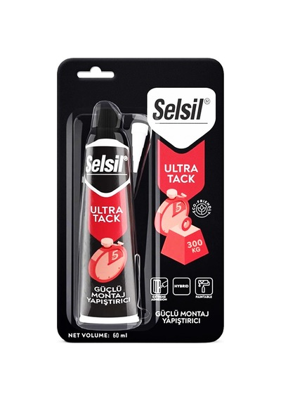 Selsil Montaj Yapıştırıcı Beyaz Ultra Tack 50ml 5705