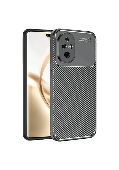 Honor 200 Uyumlu Kılıf Auto Focus Karbon Kapak - Siyah