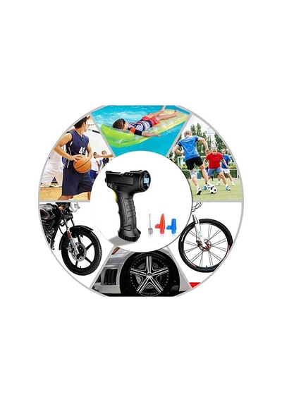 Valkyrie Czk-3665 120W Kablosuz Hava Kompresörü Araç Motorsiklet  Lastik Pompası