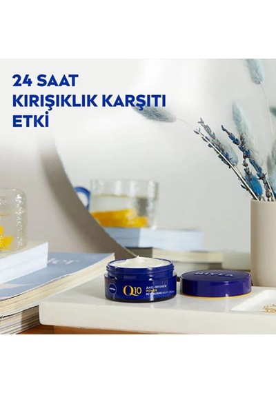 Nivea Q10 Cilt Sıkılaştırıcı Kırışıklık Karşıtı Yüz Gece Kremi 50ml