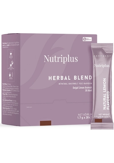 Nutriplus Herbal Blend Doğal Limon Aromalı Çay 1.7 G x 30 Adet