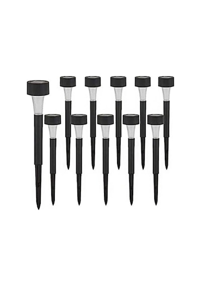 Güneş Enerjili Bahçe Lambası Plastik Saplama 10lu Set 1