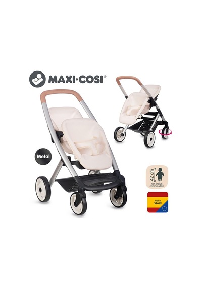 Smoby Maxi-cosi&quinny Oyuncak İkiz Bebek Arabası - Bej 253222