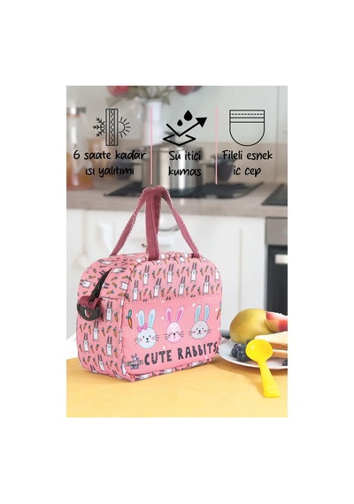 Pink Rabbit Termal Beslenme Çantası