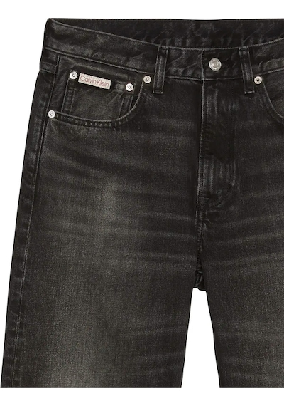 Calvin Klein 90s Straıght Kleın Black Jean Erkek Siyah Kot Pantolon-12566 Siyah