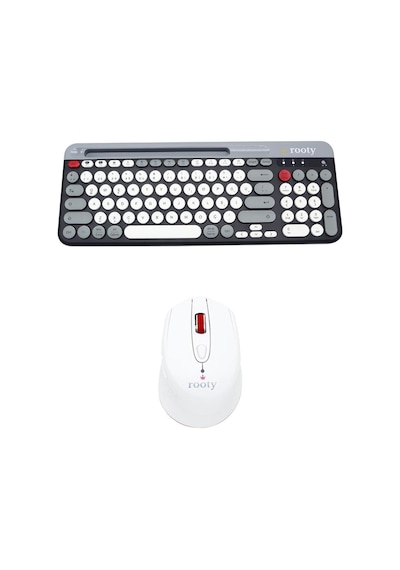 Bluetooth Klavye Mouse Set Çoklu Cihaz Bağlantılı Şık Ve Kullanışlı Kablosuz Set-1019