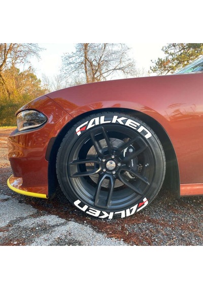 Falken Uyumlu Motosiklet Ve Otomobil Araç 3d Oto Lastik Yazısı Sticker Arma 8 Adet