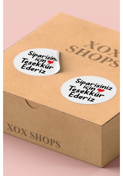 Siparişiniz İçin Teşekkür Ederiz Sticker 3x3cm St2365 Çok Renkli