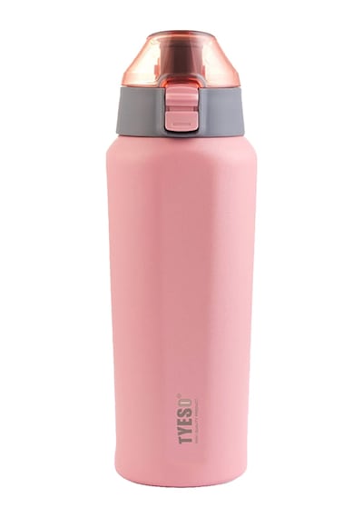 Tyeso Square Termos Vakumlu Paslanmaz Sızdırmaz Çift Duvarlı 600ml Pembe