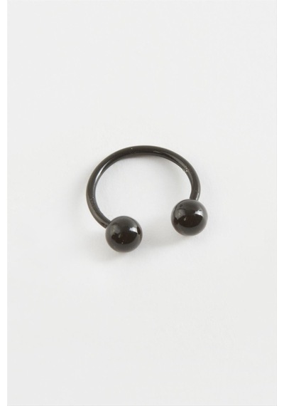 1 - 914 - Cm Septum Çelik Piercing 1 - Csmo-tex - Adet Siyah
