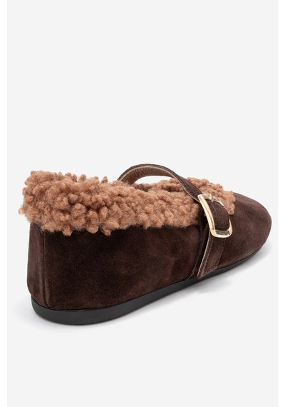 Luvishoes Luvi Shoes Guın Kahverengi Süet Hakiki Deri Peluş Detaylı Kemerli Kadın Babet Ayakkabı Kahverengi Luvishoes Luvi Shoes Guın Kahverengi Süet Hakiki Deri Peluş Detaylı Kemerli Kadın Babet Ayakkabı Kahverengi