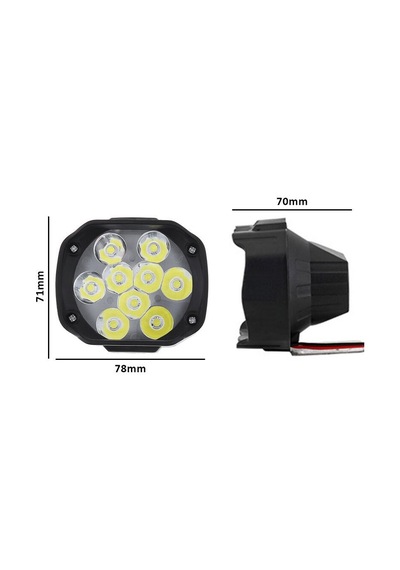 Ostwind 18w Motosiklet / Off Road Led Sis Farı Çift