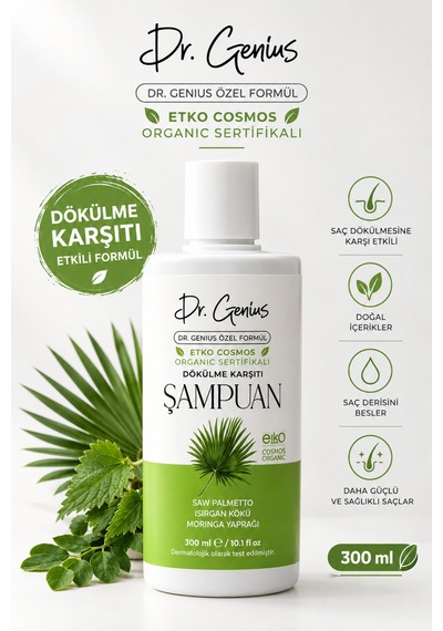 Dr. Genius Organik Dökülme Karşıtı Şampuan - 300 Ml