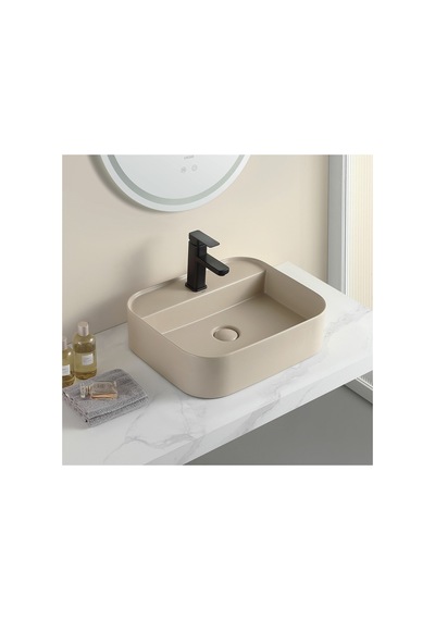 Ey-4720mk Mat Cappucino Tezgah Üstü Lavabo Cappucino