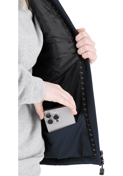 Safety Jogger Oak Metal Mavi Rüzgara Dayanıklı Kadın Yelek Koyu Lacivert