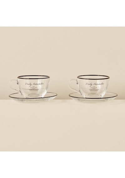 Bella Maison Daily Reminder 2'li Çay Fincan Seti 240 CC Siyah