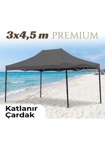 Missidea 3 4,5 Premium Makaslı Katlanır Çardak Antrasit