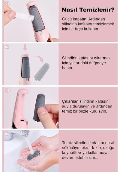 Şarjlı Ayak Törpüsü Pedikür Ve Ayak Bakım Aleti Ayak Tabanı Bakım Törpüsü Topuk Nasır Temizleme