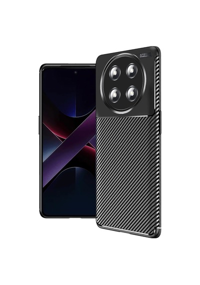 Honor Magic 7 Lite Uyumlu Kılıf Auto Focus Karbon Kapak - Siyah