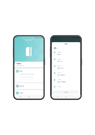 Zigbee Çift Pilii Kapı Pencere Sensöri Tuya, Smart Life, Zigbee2mqtt Uyumlu