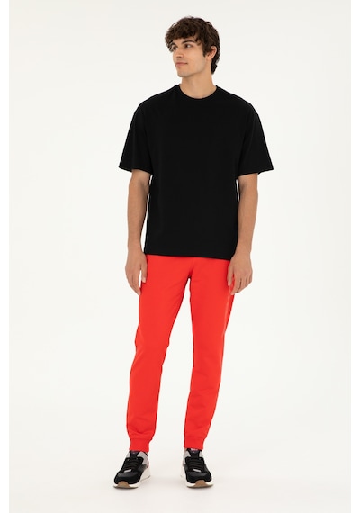 U.S. Polo Assn. Erkek Comfort Fit Bisiklet Yaka Siyah Tişört 50294216-VR046