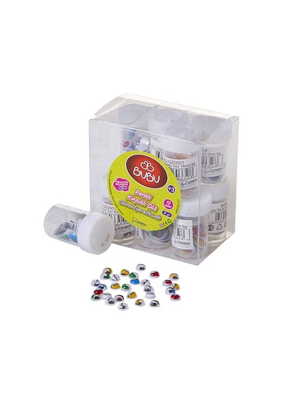 Bu-bu Renkli Kirpikli Karışık Göz 8 Gr Bubu-gz0001 Çok Renkli