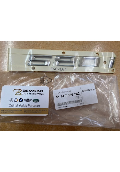 BMW E60 E61 520İ BAGAJ YAZISI 51147039782.