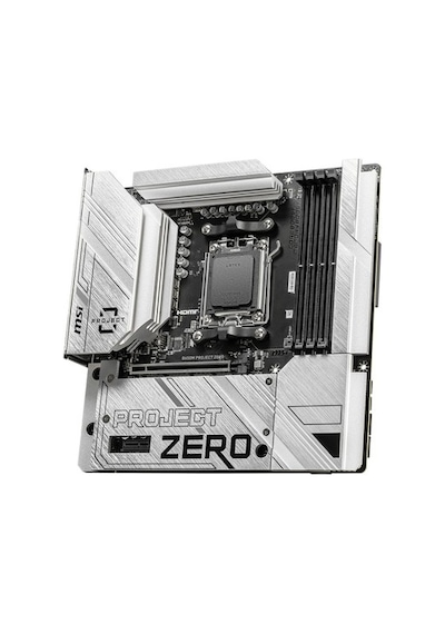 Msı Mb B650m Project Zero Am5 Ddr5 7600mhz Oc Hdmı Dp M.2 Usb3.2 2.5g Lan Wı-fı 6e