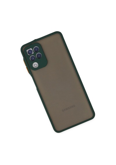 Samsung Galaxy Uyumlu - A22 Kılıf Montreal Silikon Kapak - Yeşil - 100 Çok Renkli