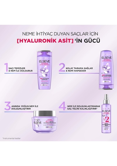 Elseve Hydra Hyaluronic 72 Saat Nem Ile Dolgunlaştıran Maske 300 ML